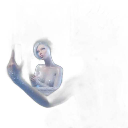 staff, face, creature, mask, concept art, fantasy art, 3d render, photorealistic transparent PNG cut-out