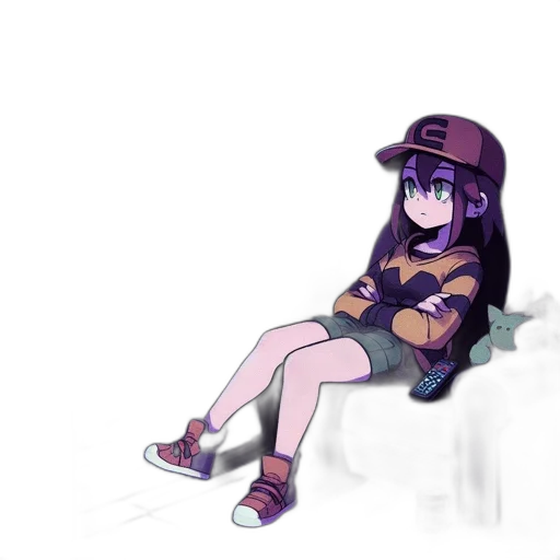 hat, dress, furniture, creature, pixel art, anime, concept art, cartoon transparent PNG cut-out