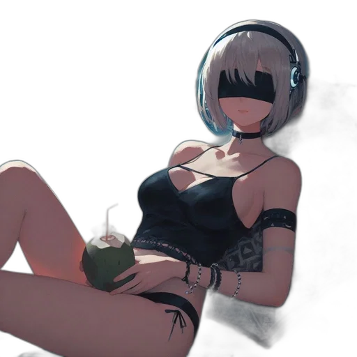 robot, mask, food, weapon, cyberpunk, concept art, anime, vaporwave transparent PNG cut-out