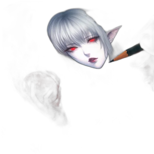 staff, mask, face, weapon, fantasy art, concept art, watercolor, photorealistic transparent PNG cut-out