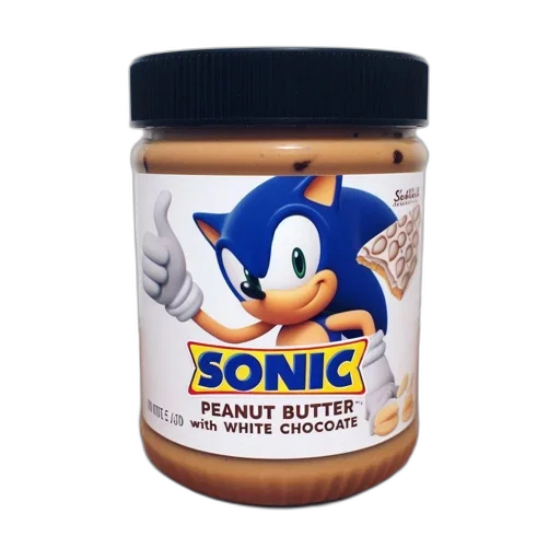 food, 3d render, image, shows, sonic-branded, jar, peanut, butter transparent PNG cut-out