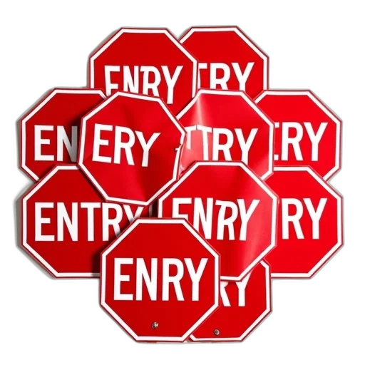 jewelry, collection, red, stop, signs, word, entry, written transparent PNG cut-out