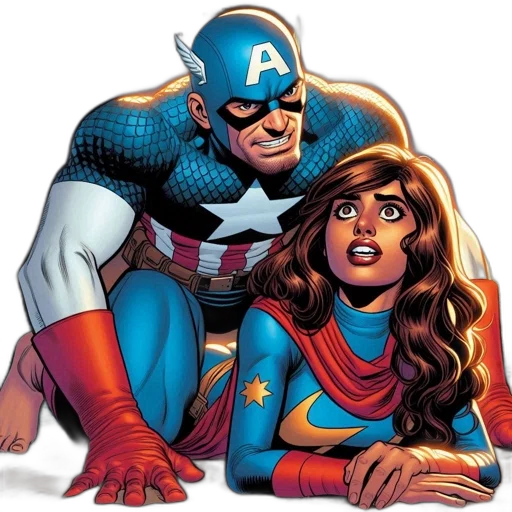 comic book art, concept art, two, comic transparent PNG cut-out