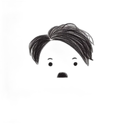 face, mask, hair, creature, cartoon, concept art, photorealistic, pencil sketch transparent PNG cut-out