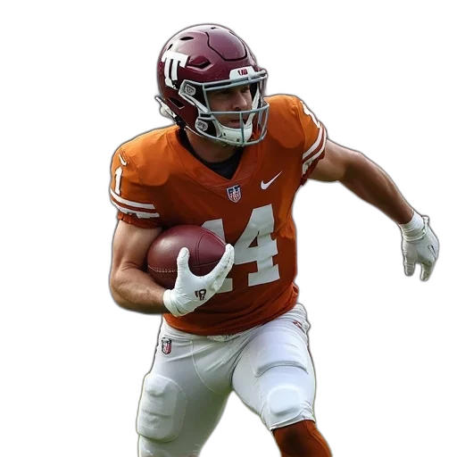 johnny, apple, texas, running, back transparent PNG cut-out