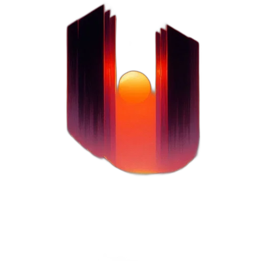 crown, staff, robot, concept art, vaporwave, 3d render, pixel art, outer space transparent PNG cut-out