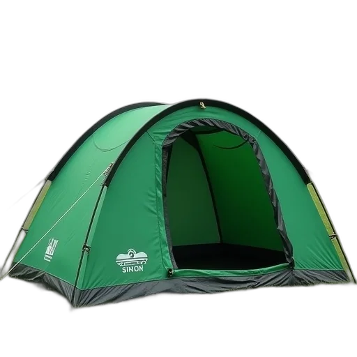 umbrella, 3d render, green, tent, black, frame, set, grassy transparent PNG cut-out