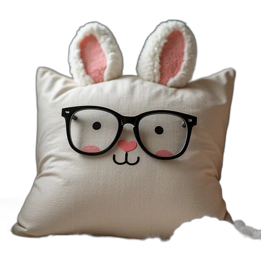 3d render, cartoon, photorealistic, cushion transparent PNG cut-out