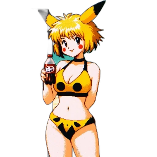 staff, animal, weapon, pixel art, anime, cartoon, concept art, pixel transparent PNG cut-out