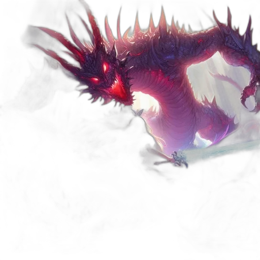 dragon, creature, animal, weapon, concept art, fantasy art, pixel art, watercolor transparent PNG cut-out