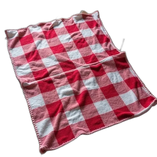 jacket, food, dress, umbrella, red, white, checkered, blanket transparent PNG cut-out