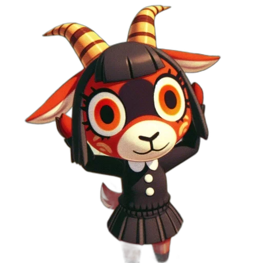 staff, mask, animal, hat, concept art, 3d render, pixel art, anime transparent PNG cut-out