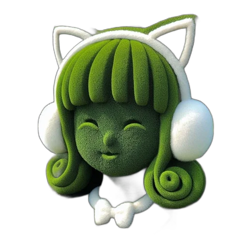 staff, creature, mask, hat, 3d render, concept art, pixel art, fantasy art transparent PNG cut-out