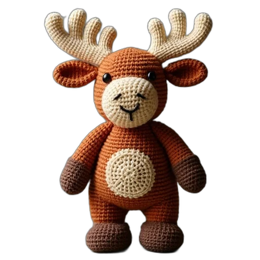 animal, 3d render, moose, amigurt transparent PNG cut-out