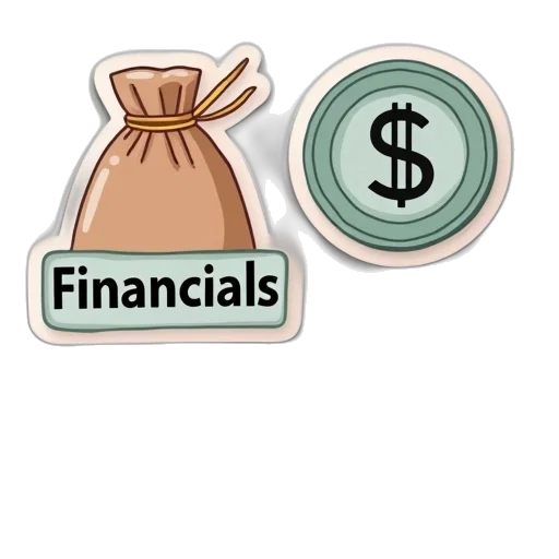 3d render, love, financials, stickers transparent PNG cut-out