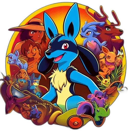 animal, mask, staff, concept art, pixel art, fantasy art, cartoon, fire transparent PNG cut-out
