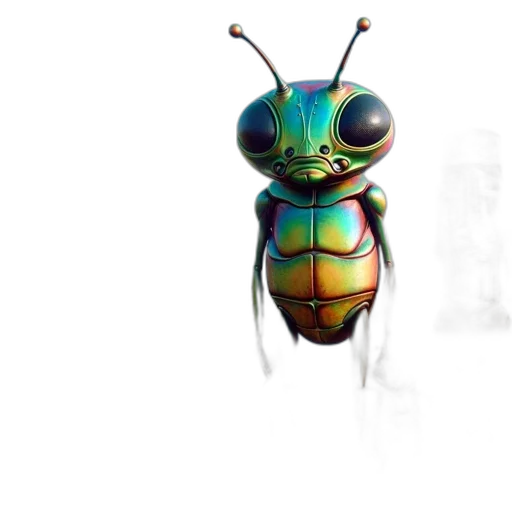 animal, creature, robot, face, 3d render, photorealistic, concept art, pixel art transparent PNG cut-out