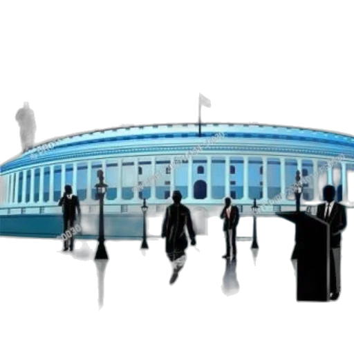building, staff, concept art, 3d render, photorealistic, blue, stylized, illustration transparent PNG cut-out