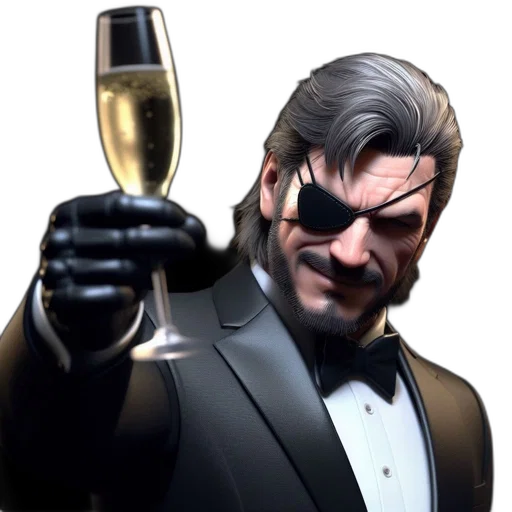 staff, concept art, 3d render, individual, silvery-grey, hair, beard, wears transparent PNG cut-out