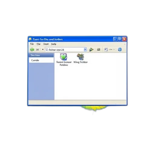 3d render, computer, screen, displaying, windows, desktop, blue, wallpaper transparent PNG cut-out