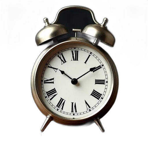 jewelry, 3d render, photorealistic, vintage, clock, white, face, black transparent PNG cut-out
