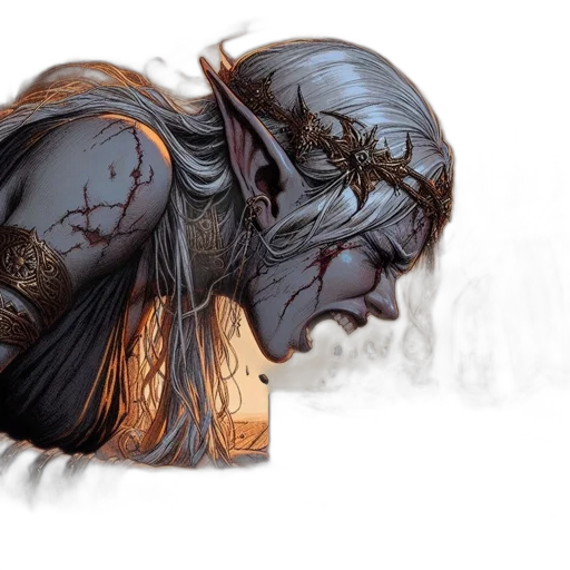hair, mask, creature, dragon, concept art, fantasy art, photorealistic, 3d render transparent PNG cut-out