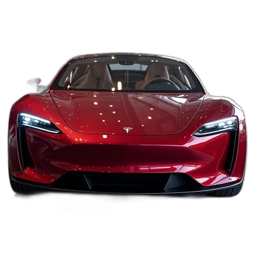 car, robot, 3d render, concept art, photorealistic, tesla, roadster, concept transparent PNG cut-out