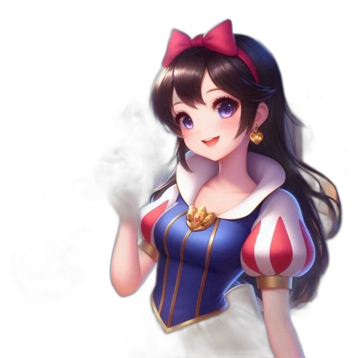 dress, staff, crown, weapon, anime, pixel art, fantasy art, 3d render transparent PNG cut-out