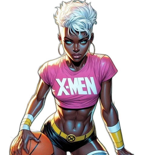comic book art, concept art, cartoon, cyberpunk, neon, image, woman, dressed transparent PNG cut-out