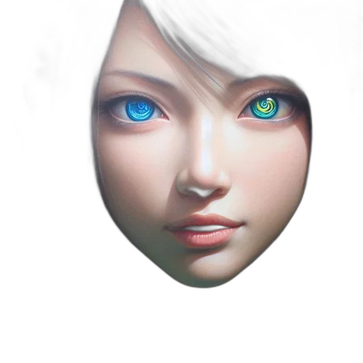 face, robot, mask, creature, photorealistic, 3d render, fantasy art, concept art transparent PNG cut-out