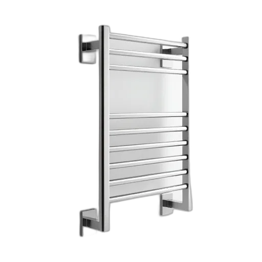 furniture, 3d render, sleek, modern, silver, towel, rack, simple transparent PNG cut-out