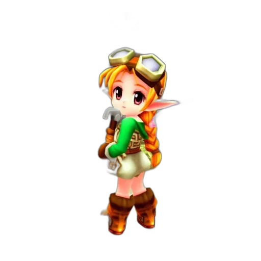 staff, weapon, crown, animal, 3d render, pixel art, concept art, fantasy art transparent PNG cut-out