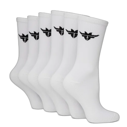 six, pack, socks, have, five, pairs, white, black transparent PNG cut-out