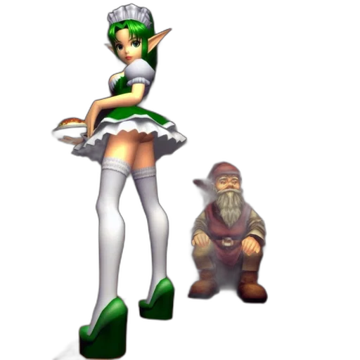 staff, weapon, dress, concept art, 3d render, pixel art, fantasy art, green transparent PNG cut-out