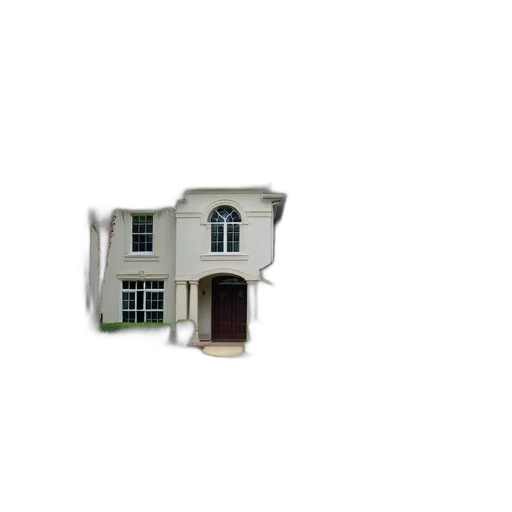 building, furniture, 3d render, photorealistic, two-story, house, gray, roof transparent PNG cut-out