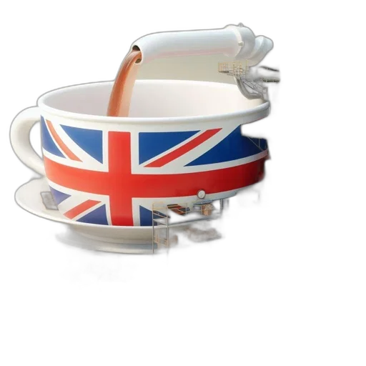 3d render, inside, british-themed, tea, factory, vast, array, machinery transparent PNG cut-out