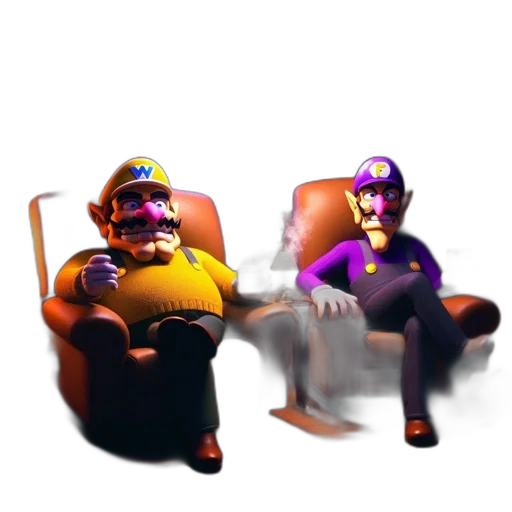 furniture, mask, robot, crown, 3d render, concept art, pixel art, vaporwave transparent PNG cut-out