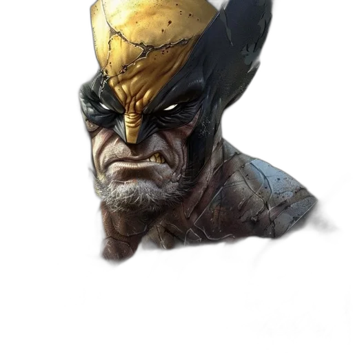 mask, face, crown, hat, concept art, comic book art, fantasy art, 3d render transparent PNG cut-out