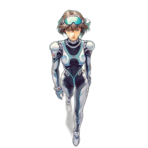 robot, weapon, sword, staff, concept art, pixel art, vaporwave, anime transparent PNG cut-out