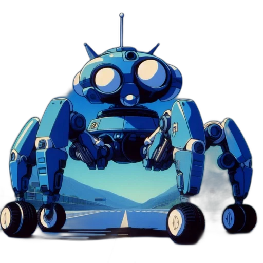 robot, car, creature, animal, concept art, 3d render, pixel art, cyberpunk transparent PNG cut-out