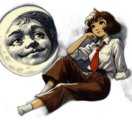 face, staff, mask, concept art, comic book art, anime, cartoon, outer space transparent PNG cut-out