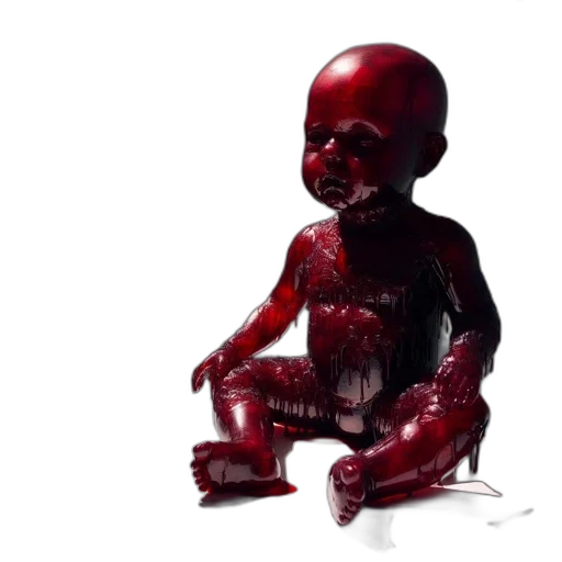creature, concept art, 3d render, photorealistic, red, art, exhibit, displays transparent PNG cut-out