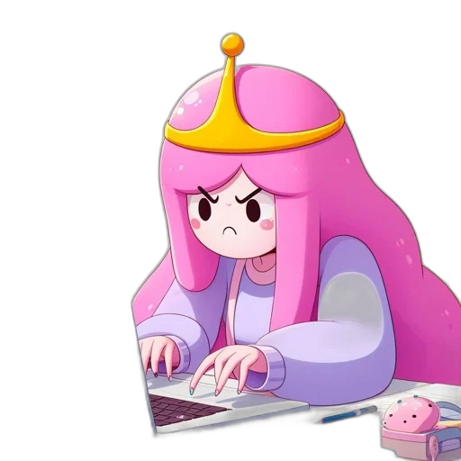 crown, staff, hat, creature, concept art, pixel art, vaporwave, 3d render transparent PNG cut-out