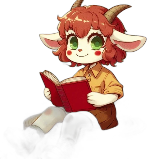 staff, dragon, creature, fantasy art, pixel art, watercolor, concept art, faun-like transparent PNG cut-out