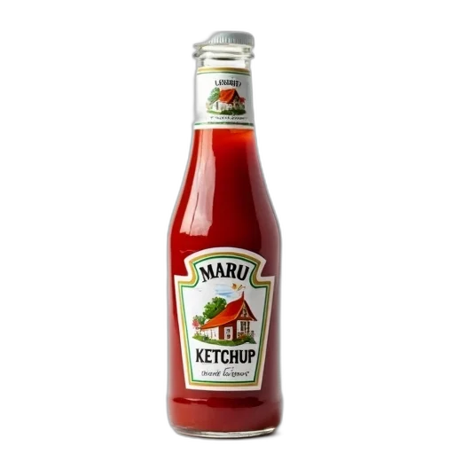 bottle, food, weapon, animal, photorealistic, 3d render, ketchup, label transparent PNG cut-out