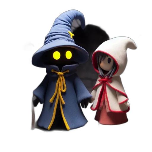 hat, staff, mask, concept art, 3d render, pixel art, fantasy art, monochrome transparent PNG cut-out