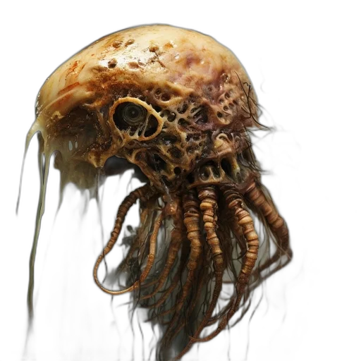 creature, hair, mask, animal, concept art, photorealistic, 3d render, fantasy art transparent PNG cut-out