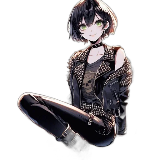 jacket, weapon, staff, jewelry, pixel art, concept art, anime, cartoon transparent PNG cut-out