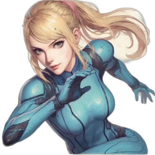 robot, comic book art, concept art, anime transparent PNG cut-out