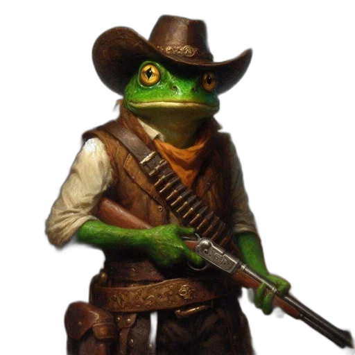 animal, weapon, hat, staff, concept art, photorealistic, 3d render, pixel art transparent PNG cut-out